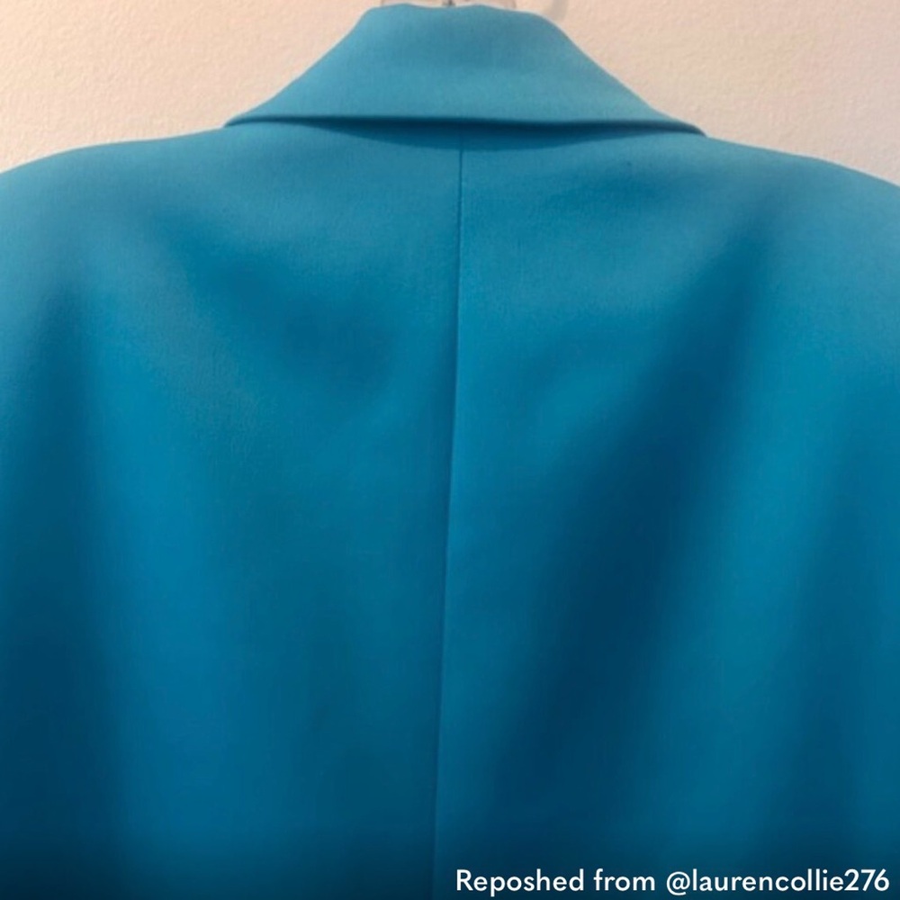 Alice + Olivia Shan Padded Shoulder Rolled Sleeve Boyfriend Blazer - Picture 7 of 15